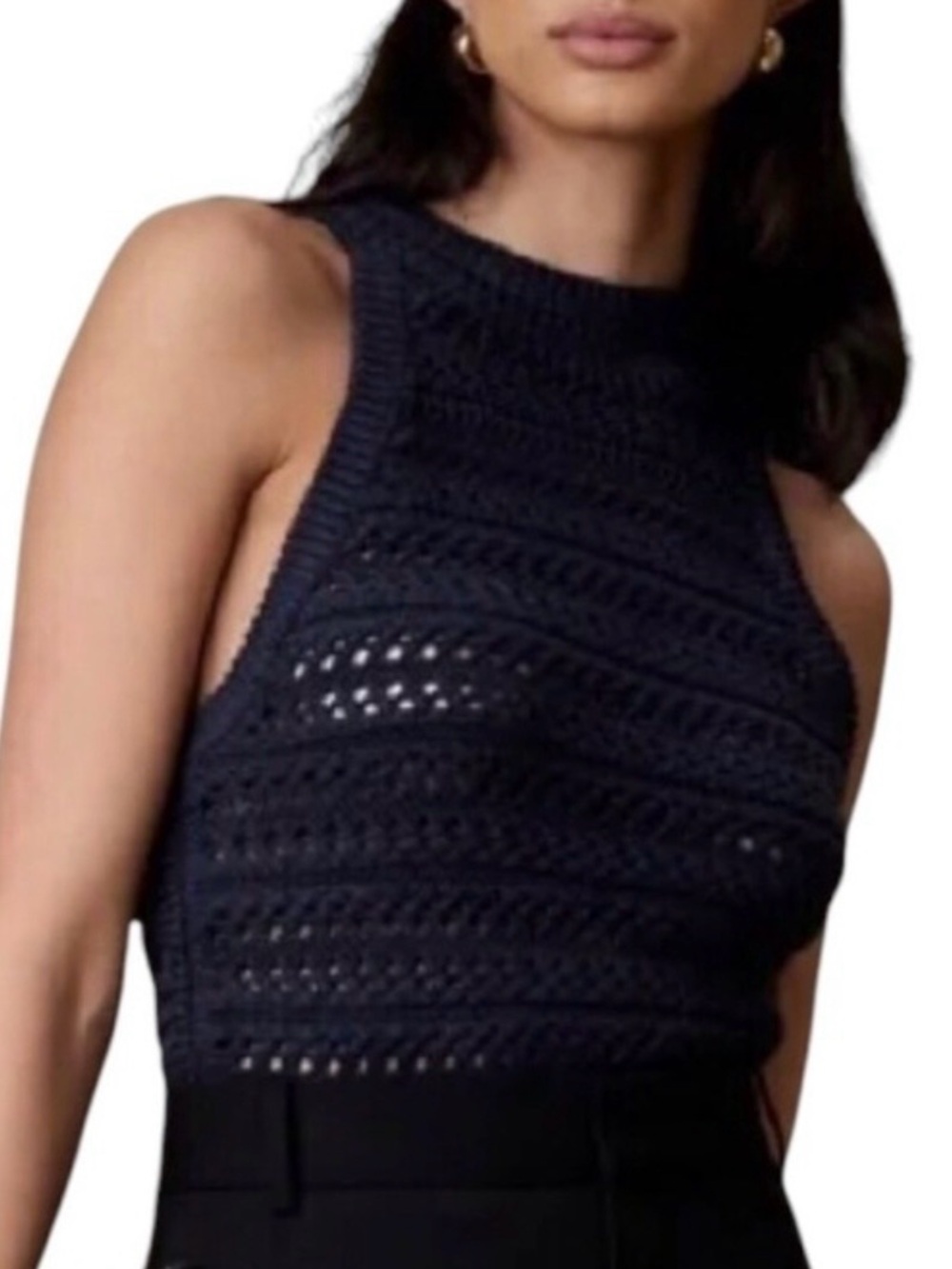 Banana Republic eye-let sweater tank size XS